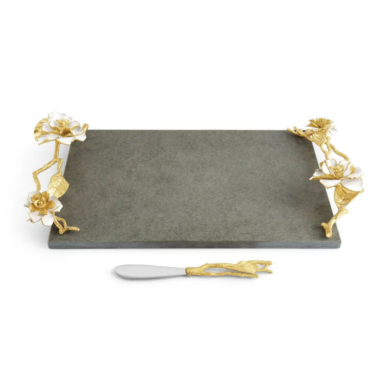 Gardenia Cheeseboard with Knife by Michael Aram