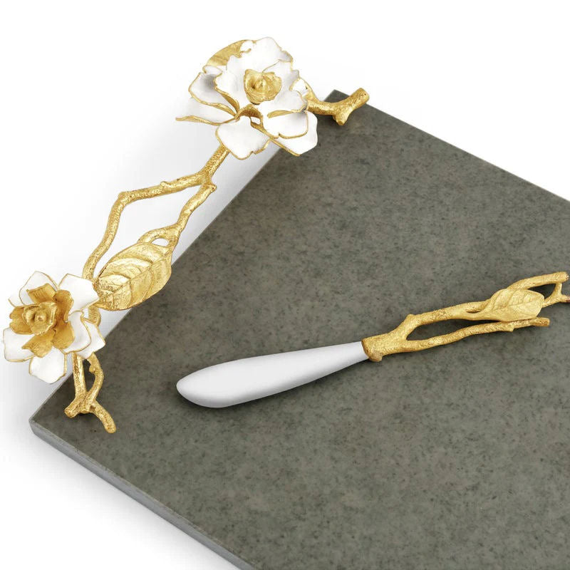 Gardenia Cheeseboard with Knife by Michael Aram