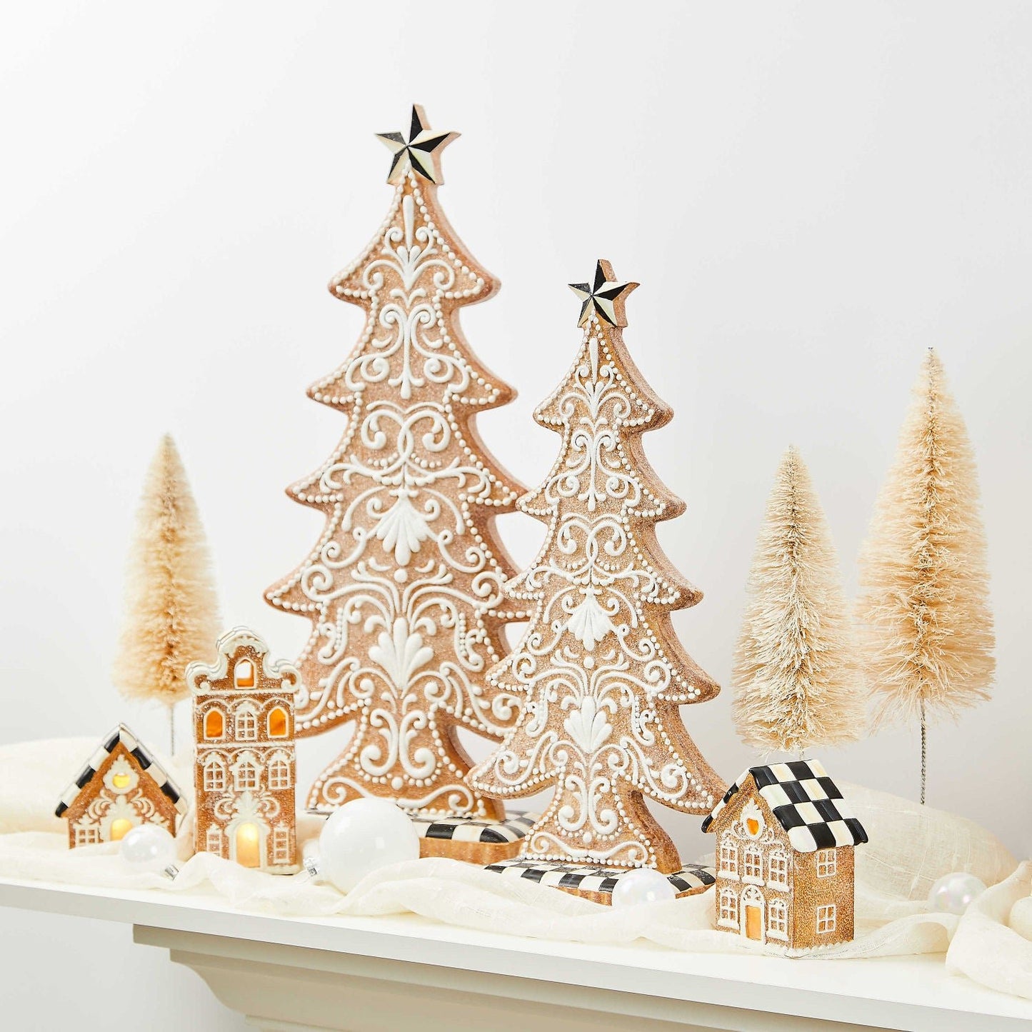 Gingerbread Cookie Large Tree - MacKenzie - Childs - |VESIMI Design| Luxury Bathrooms and Home Decor