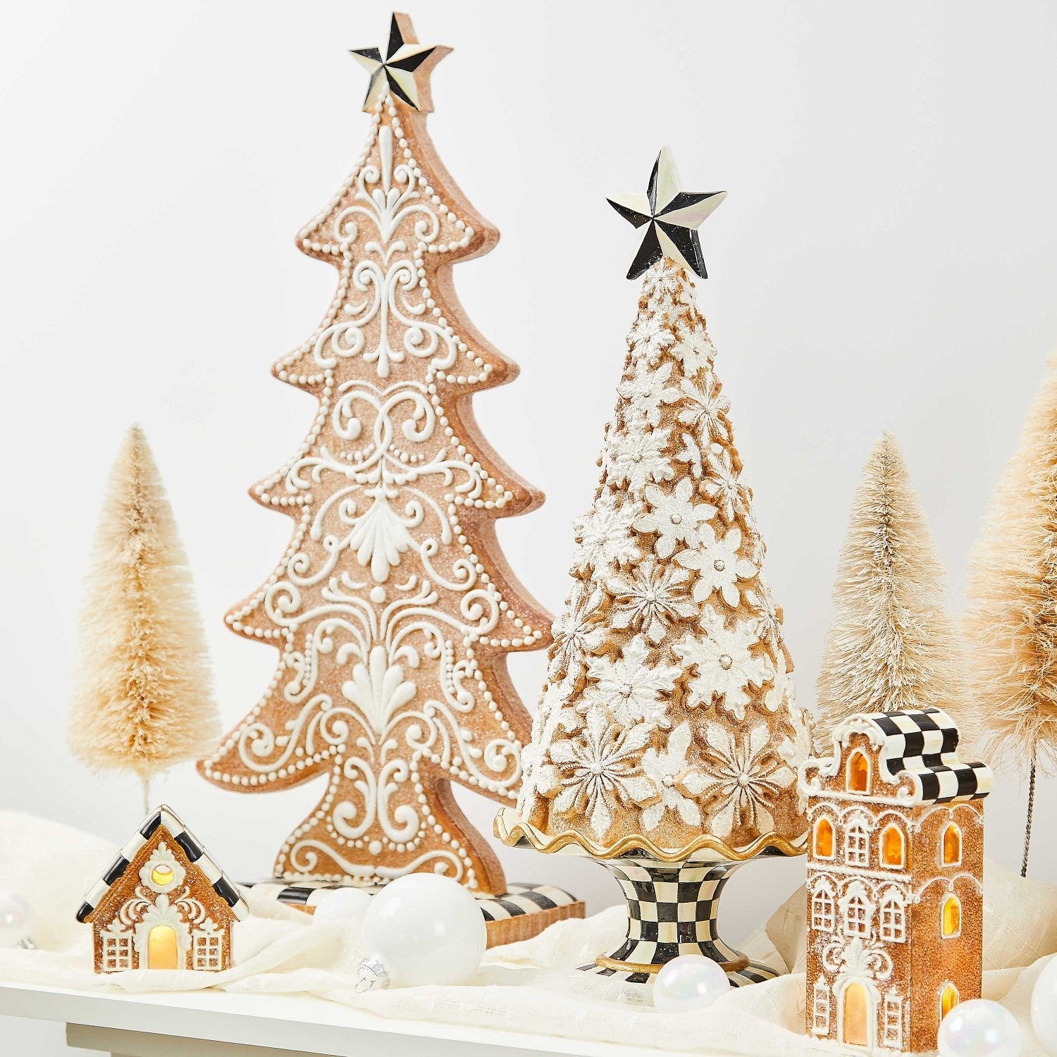 Gingerbread Cookie Large Tree - MacKenzie - Childs - |VESIMI Design| Luxury Bathrooms and Home Decor