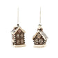Gingerbread Glass House Ornaments, Set of 2 by MacKenzie-Childs
