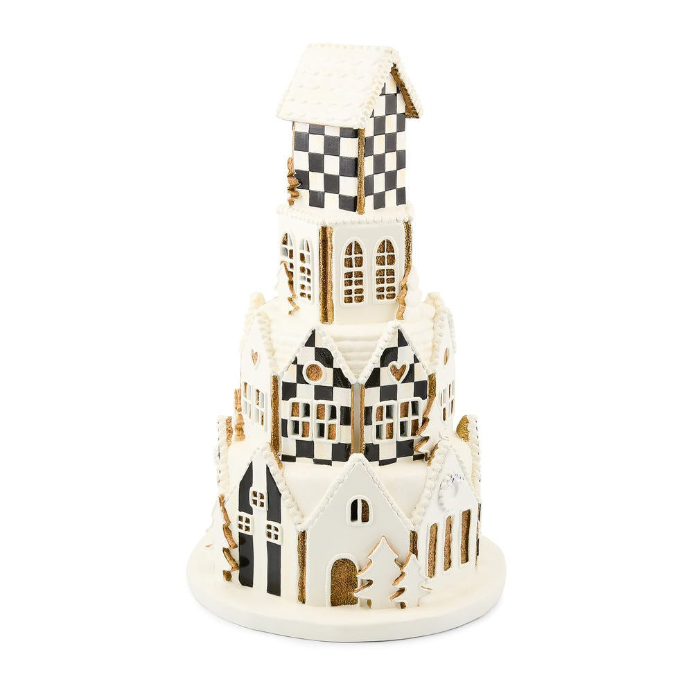 Gingerbread Round Illuminated Village by MacKenzie-Childs