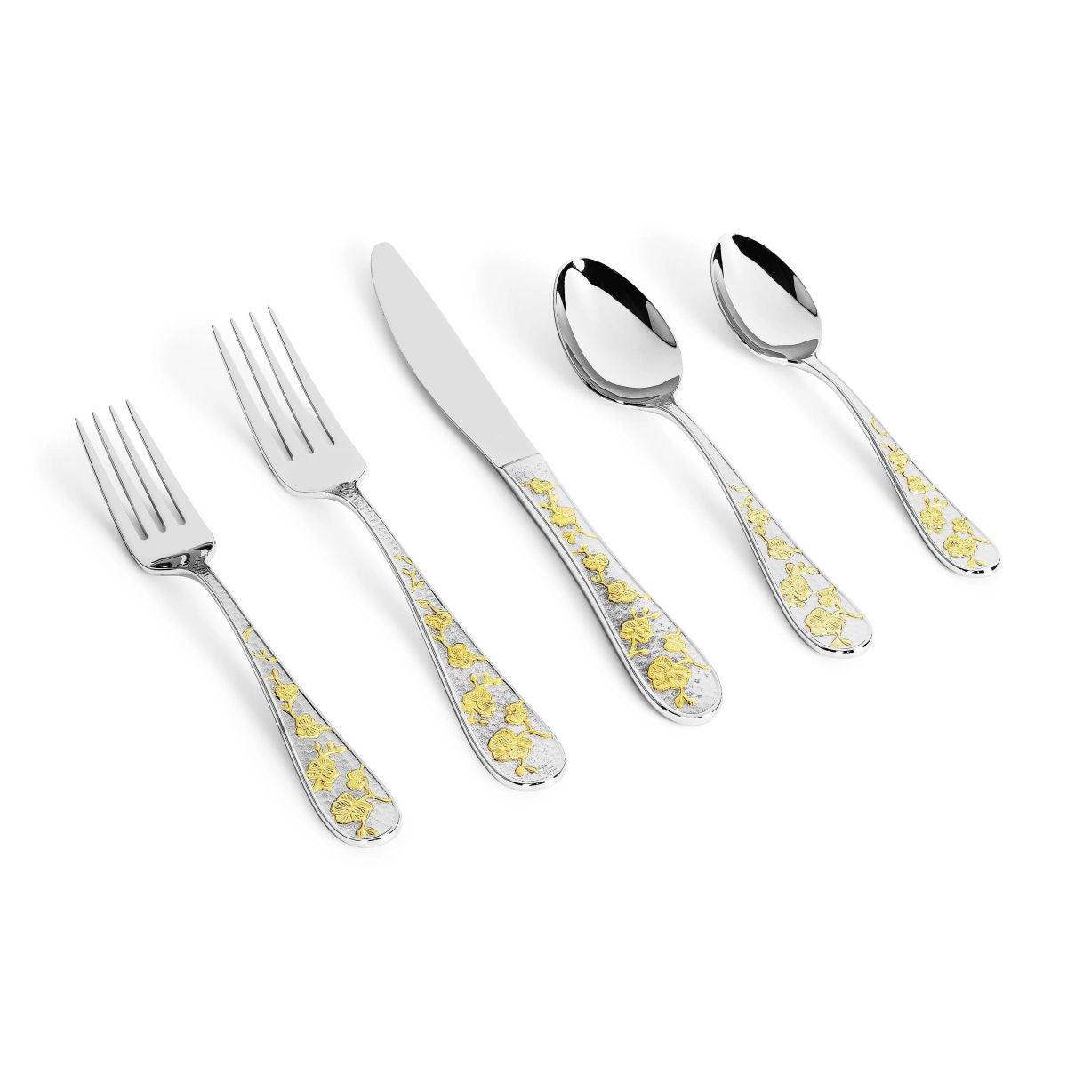 Orchid Flatware - Gold by Michael Aram