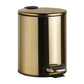Stainless Steel Pedal Bin in Gold Finish