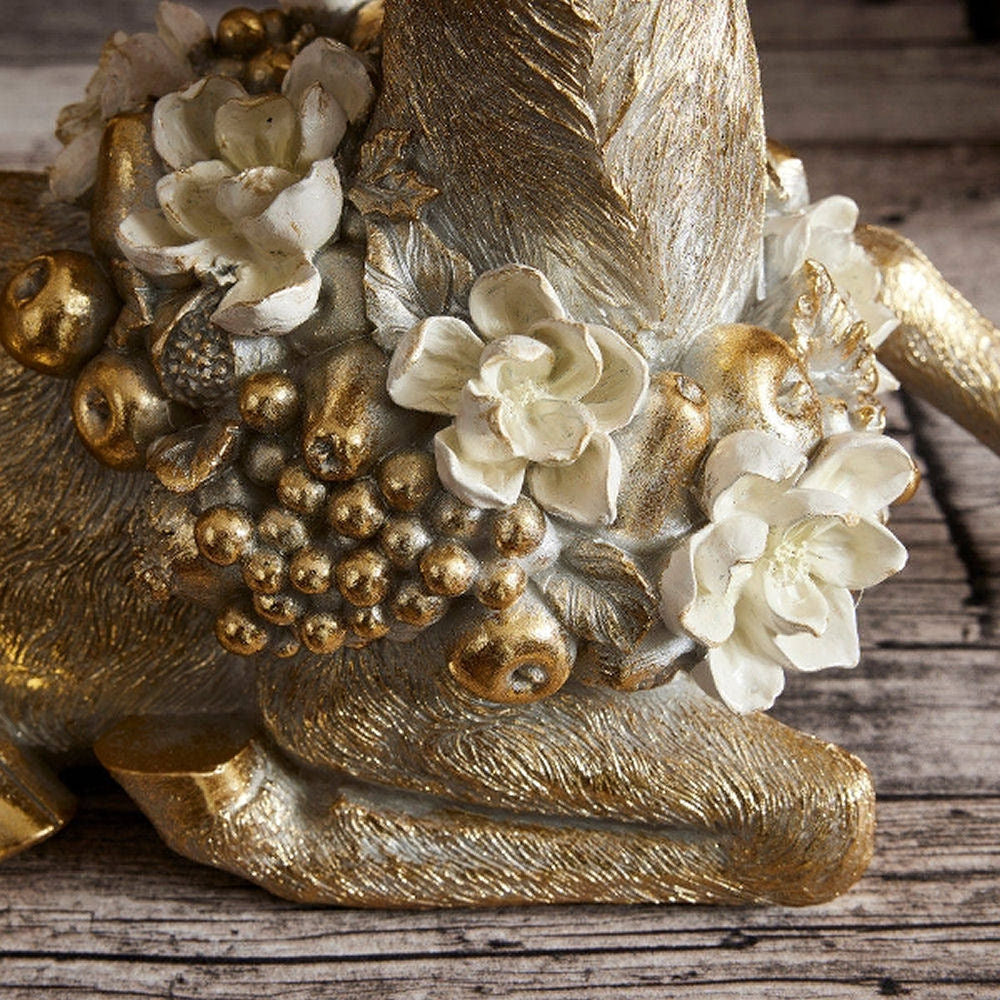 Gold Resting Deer by Werns