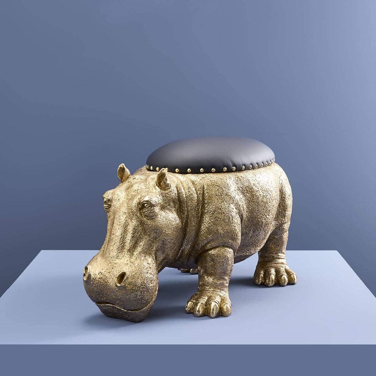 Gold Stool Hippopotamus Patty Potamus – |VESIMI Design|