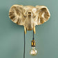 Gold Wall Lamp Elephant Jumbo - |VESIMI Design| Luxury Bathrooms and Home Decor