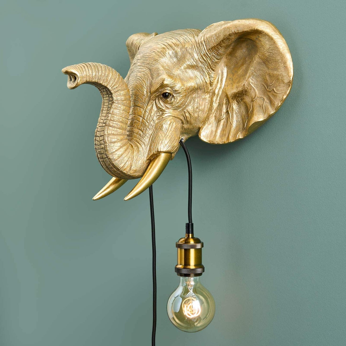 Gold Wall Lamp Elephant Jumbo - |VESIMI Design| Luxury Bathrooms and Home Decor