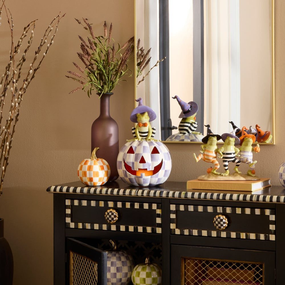 Halloween Illuminated Fergal Jack O' Lantern by MacKenzie - Childs - |VESIMI Design|