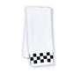 Hand Towel with Black Check Border MacKenzie-Childs