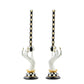 Haunted House Spooky Hand Candle Holders, Set of 2 by MacKenzie - Childs - |VESIMI Design|