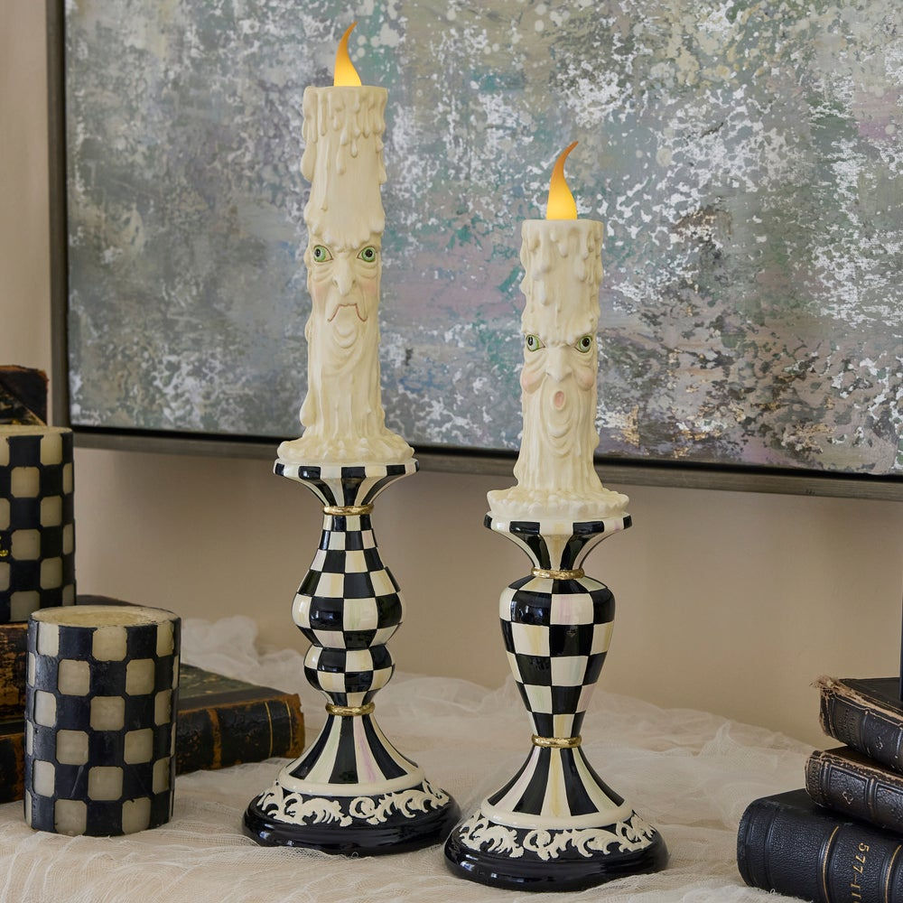 Haunted House Spooky Illuminated Candles, Set of 2 by MacKenzie-Childs