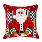 Holiday Black Santa Throw Pillow MacKenzie-Childs Christmas