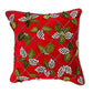 Holly Lattice Throw Pillow MacKenzie-Childs Christmas