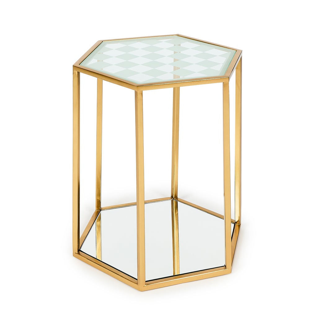 Mackenzie-Childs Honeycomb Accent Table