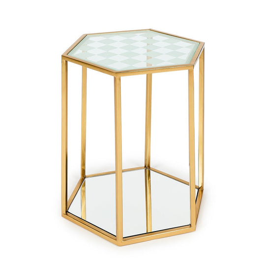 Mackenzie-Childs Honeycomb Accent Table