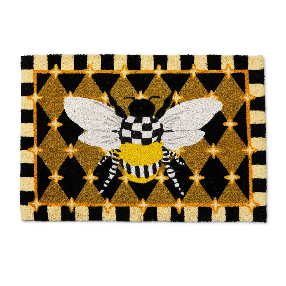 Honeycomb with Bees Entrance Mat by MacKenzie-Childs