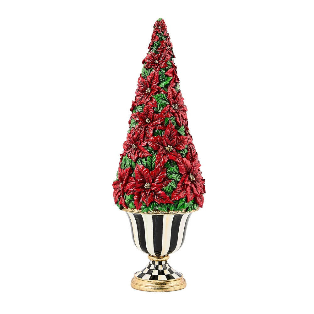 Illuminated Poinsettia Tree by MacKenzie-Childs