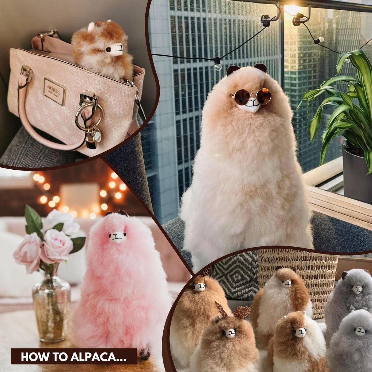 Inkari Alpaca Toy Monsterfluff SAHARA Large 50cm VESIMI Design Luxury Bathrooms and Home Decor