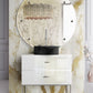 Koi Round Marble Black Vessel Sink by Maison Valentina - |VESIMI Design| Luxury Bathrooms and Home Decor
