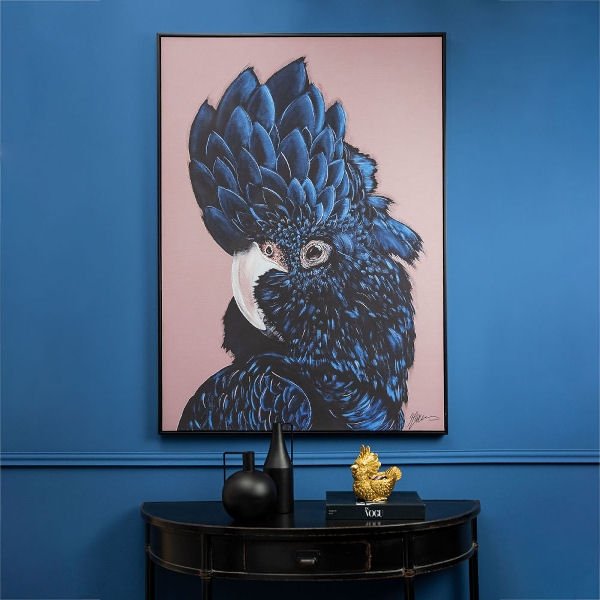 Large Blue Cockatoo Painting 142cm x 102cm - |VESIMI Design|