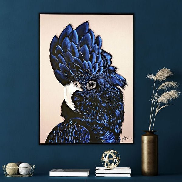 Large Blue Cockatoo Painting 142cm x 102cm - |VESIMI Design|