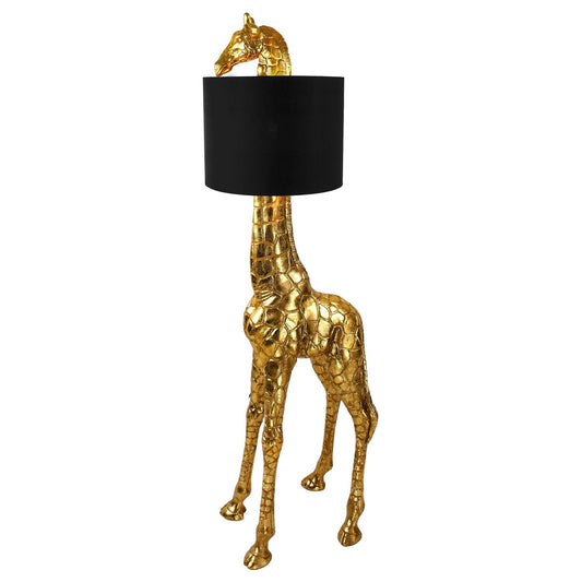 Giraffe Gigi Floor Lamp, Gold/Black