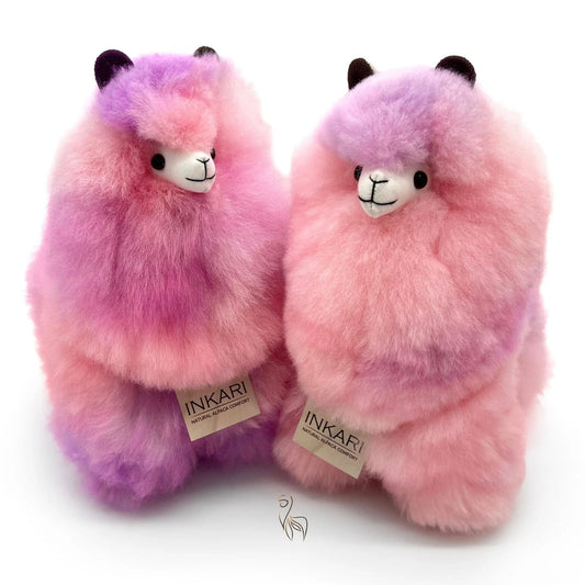 Limited Edition Real Fur Fluffy Inkari Alpaka LOTUS - Medium (32cm) - |VESIMI Design| Luxury Bathrooms and Home Decor