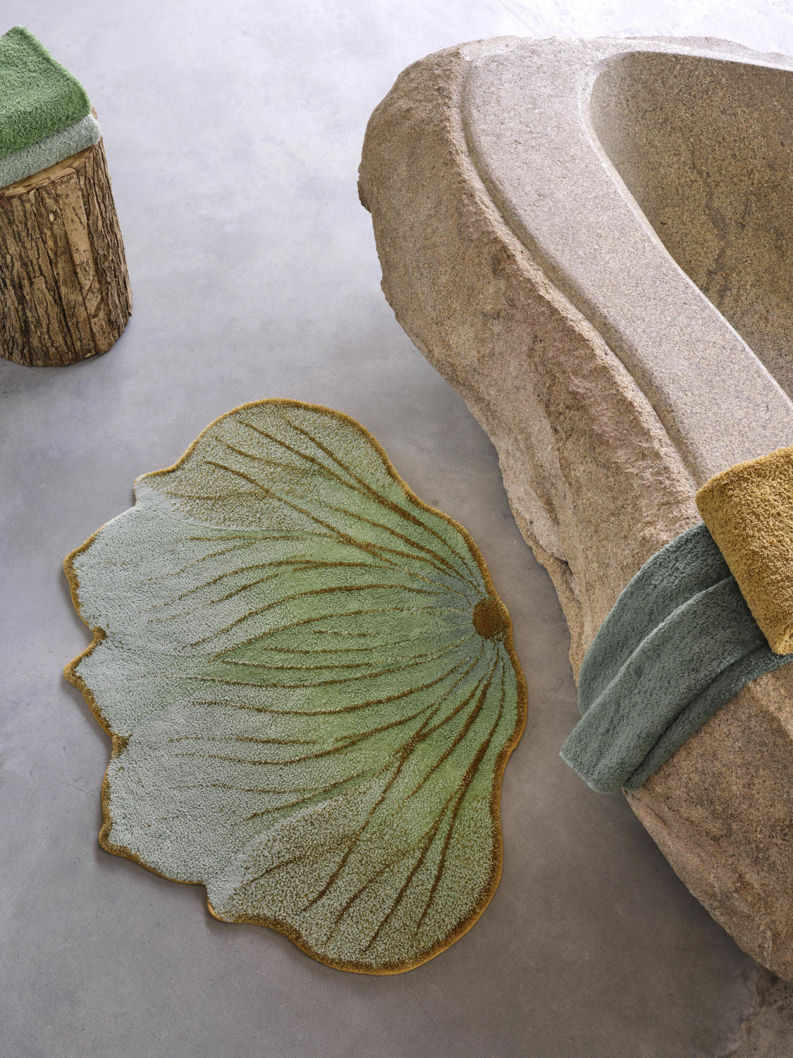 LOTUS Luxury Abyss & Habidecor Egyptian Cotton Bathroom Rug