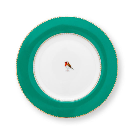 Love Birds Breakfast Plate Green 21cm - Pip Studio