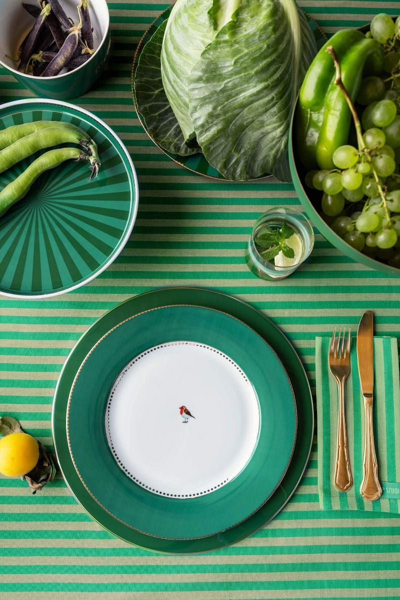 Love Birds Dinner Plate Green 26.5cm - Pip Studio
