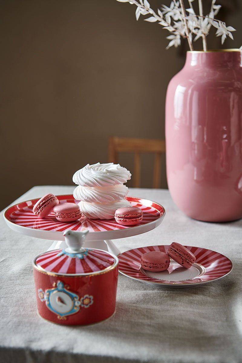 Sugar Bowl Love Birds Medallion Red-Pink - Pip Studio