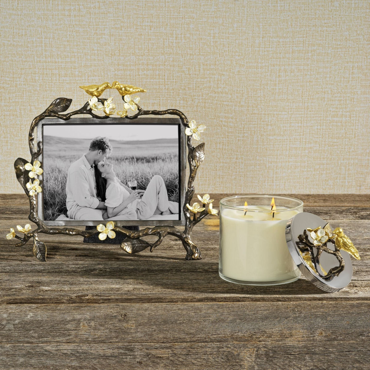 Lovebirds Candle by Michael Aram