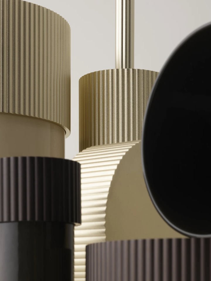 Luxury Aluminium Toilet Paper Holder Dark Brown Mocca by Decor Walther - |VESIMI Design|