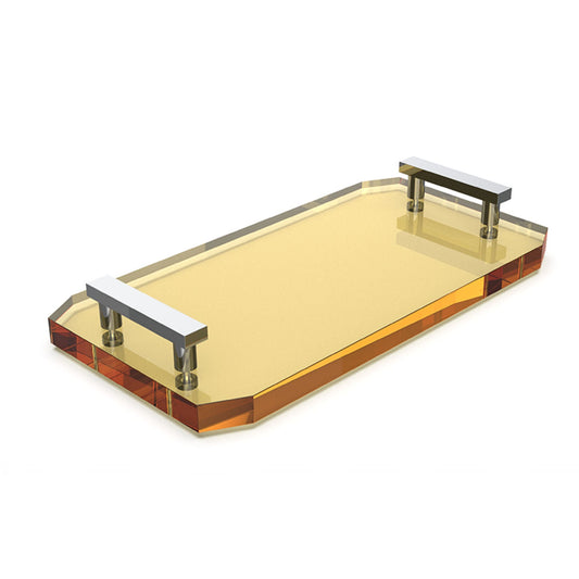 Luxury Amber Glass Tablet Tray by Decor Walther - |VESIMI Design|
