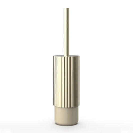 Luxury Bathroom Accessories Toilet Brush Holder / Champagne Gold & Dune - |VESIMI Design| Luxury Bathrooms and Home Decor