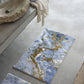 Dandy Blue & Gold  Egyptian Cotton Bathroom rug  by Abyss & Habidecor