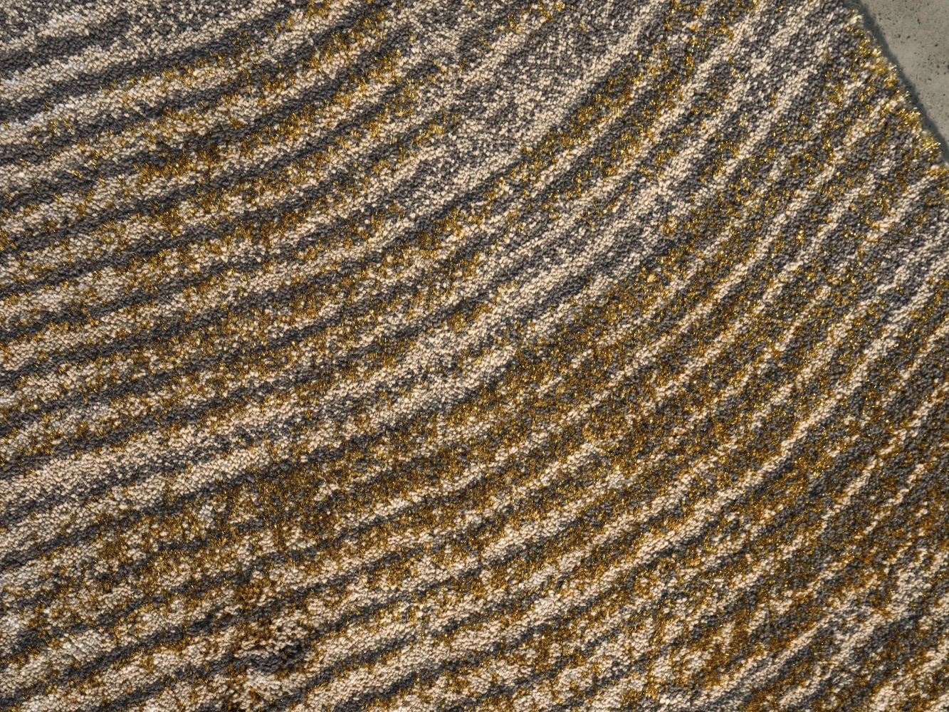 LANA Brown & Gold Abyss & Habidecor Egyptian Cotton Bathroom Rug