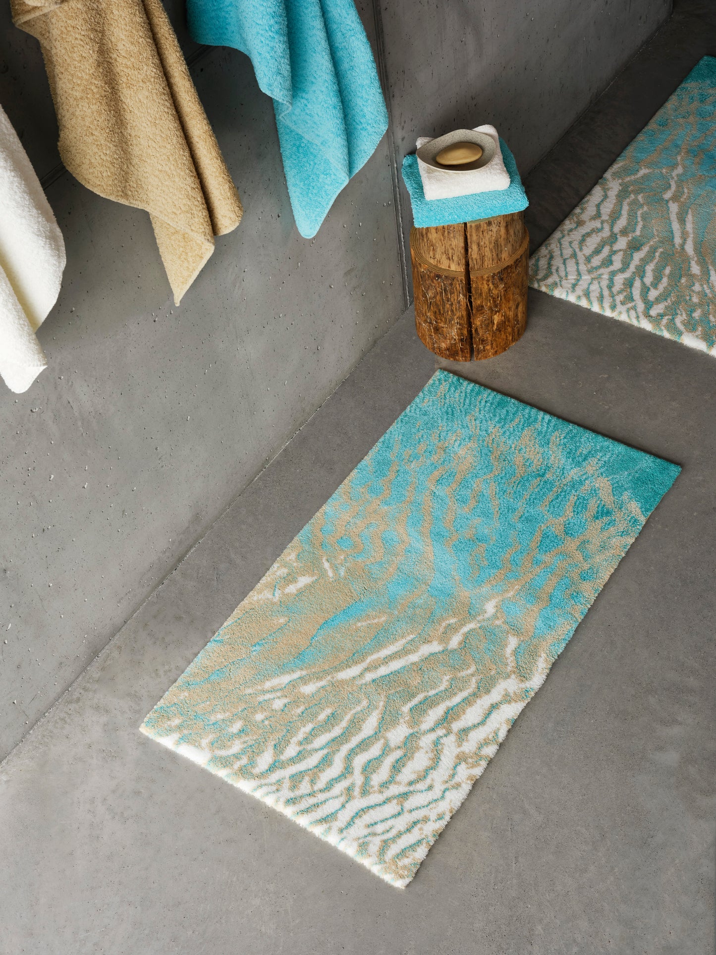 Luxury Egyptian Cotton Bathroom Rug BEACH by Abyss & Habidecor