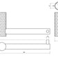 Simple Industrial Design Toilet Paper Holder | Diamond Collection