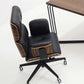 Armadillo Luxury Black Office Armchair / Genuine Italian Leather