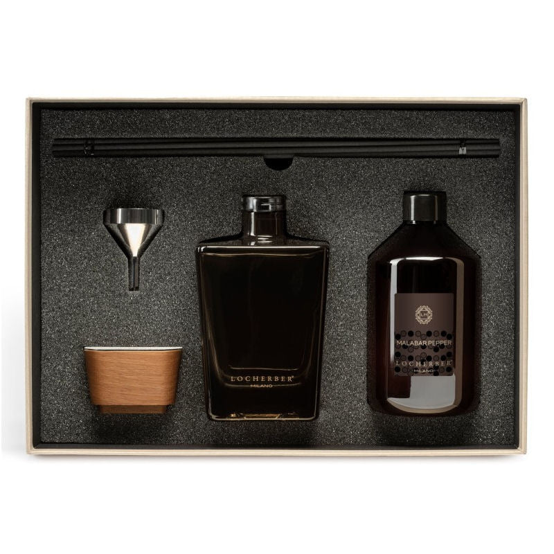 Luxury Malabar Pepper diffuser Gift box by Locherber Milano 500ml - |VESIMI Design| Luxury Bathrooms and Home Decor