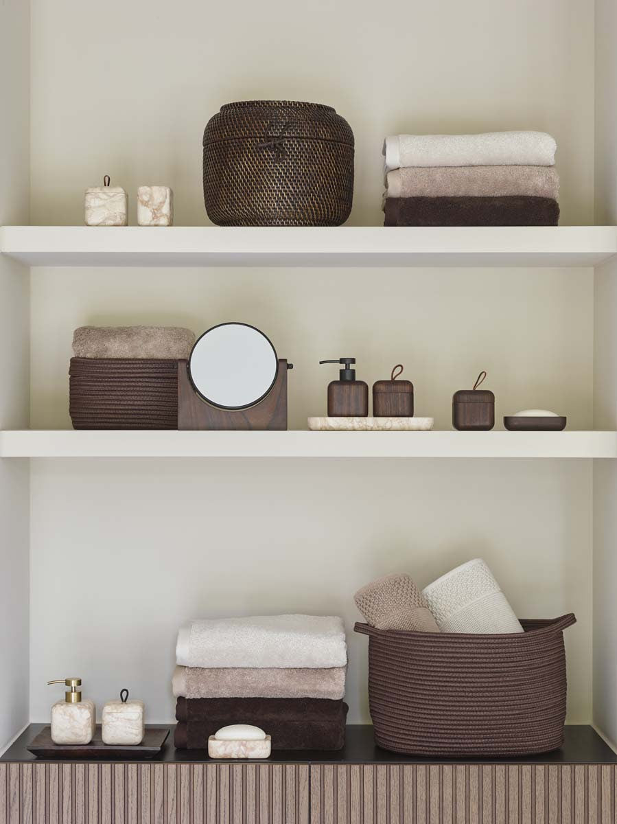 Ebony Wood Bathroom Accessories Beauty Box