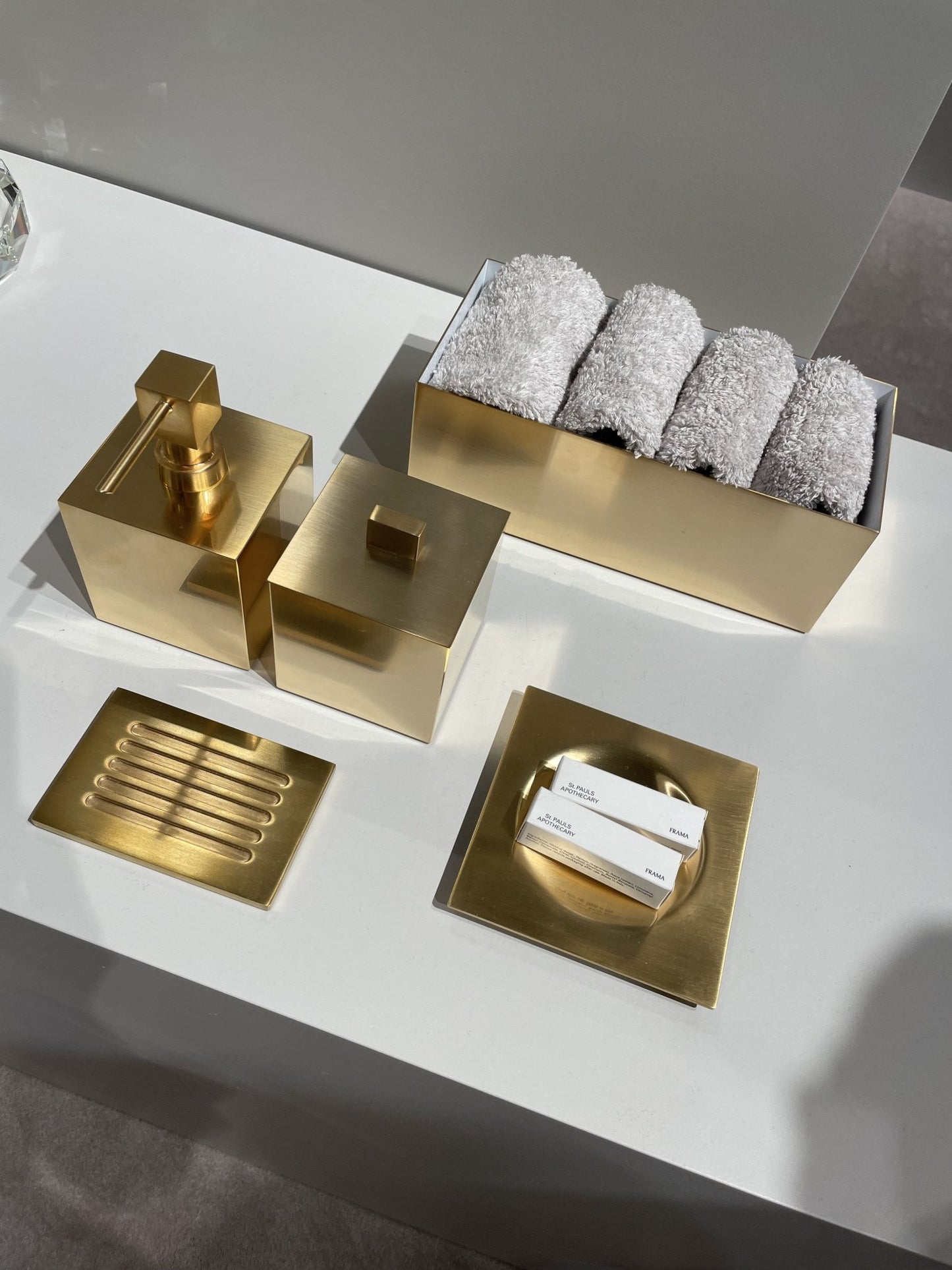 Luxury Matt Gold Multi - Purpose Box by Decor Walther - |VESIMI Design| Luxury Bathrooms and Home Decor