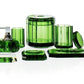 Luxury Shiny Gold Crystal Liquid Soap Glass Dispenser | English Green - |VESIMI Design| Luxury Bathrooms and Home Decor