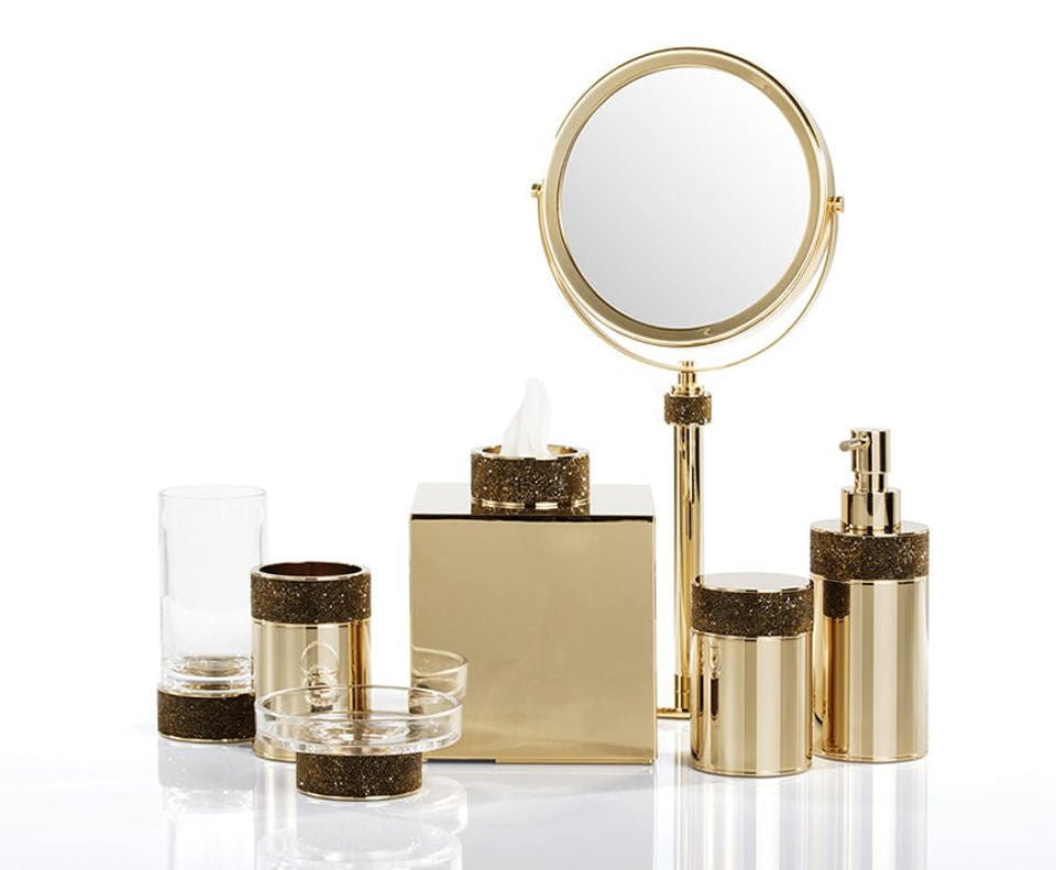 Luxury Shiny Gold Swarowski® Multi - Purpose Box - |VESIMI Design|