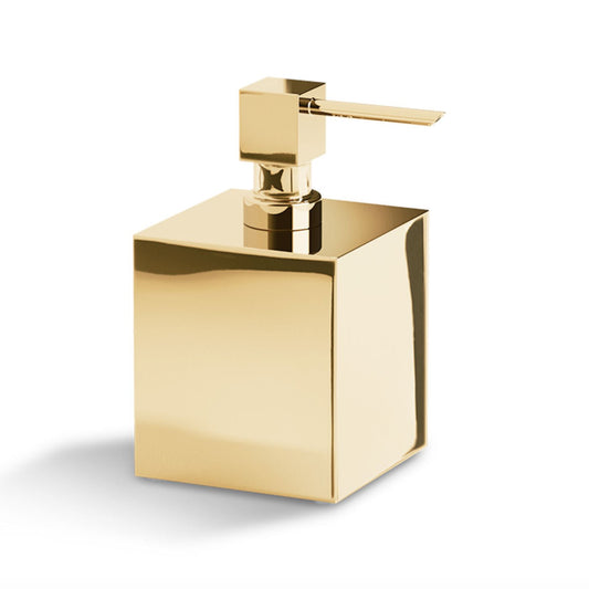 Luxury Shiny Liquid Soap Gold Dispenser by Decor Walther - |VESIMI Design| Luxury Bathrooms and Home Decor