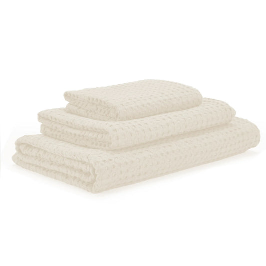 Luxury Waffle Design Towels Pousada - 103 Ivory