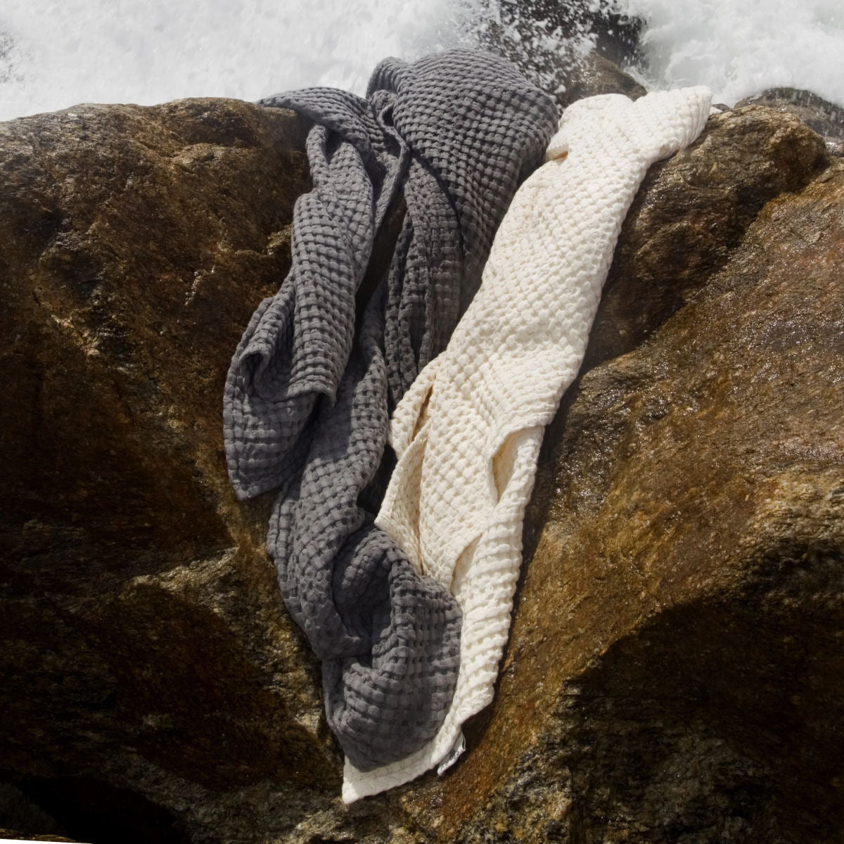 Luxury Waffle Design Towels Pousada - 103 Ivory