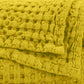 Yellow Waffle Egyptian Cotton Retro Towels Pousada - 278 Yuzu
